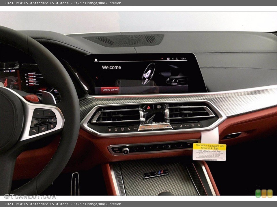 Sakhir Orange/Black Interior Dashboard for the 2021 BMW X5 M  #139835790