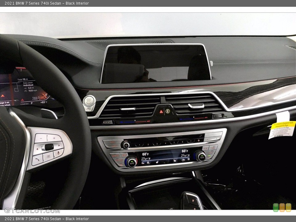Black Interior Controls for the 2021 BMW 7 Series 740i Sedan #139836900