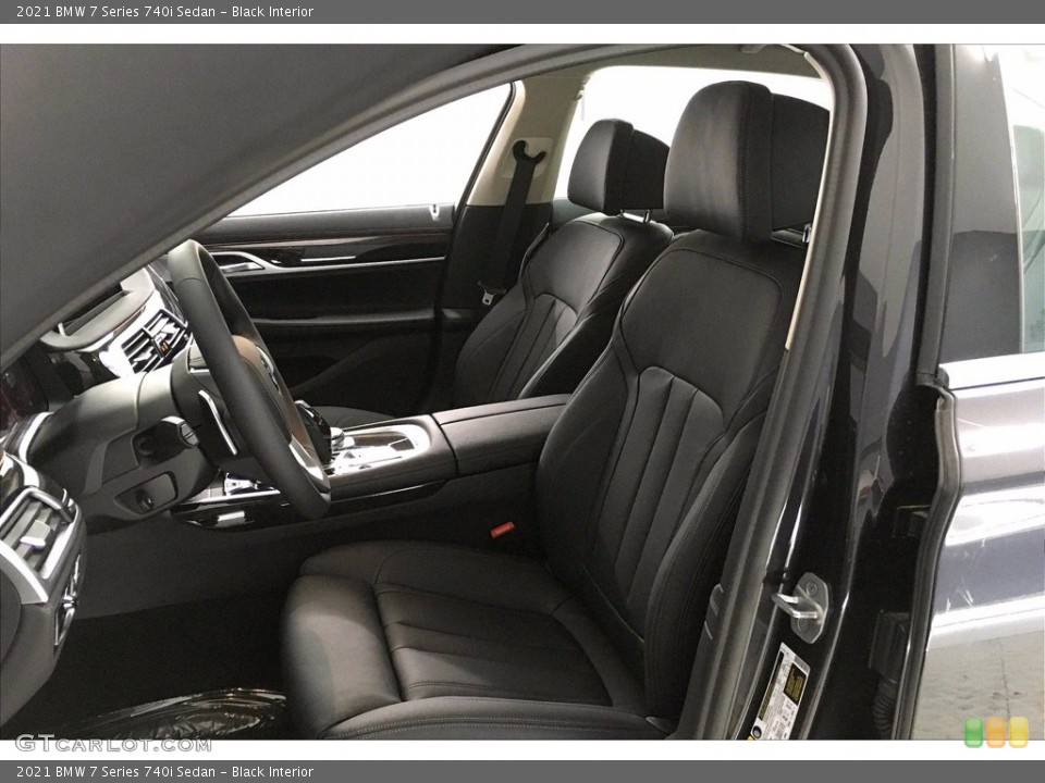 Black Interior Front Seat for the 2021 BMW 7 Series 740i Sedan #139836957