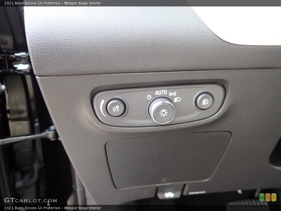 Whisper Beige Interior Controls for the 2021 Buick Encore GX Preferred #139839771