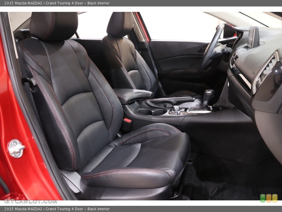 Black Interior Front Seat for the 2015 Mazda MAZDA3 i Grand Touring 4 Door #139839785