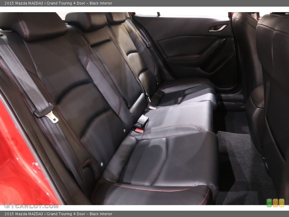 Black Interior Rear Seat for the 2015 Mazda MAZDA3 i Grand Touring 4 Door #139839811