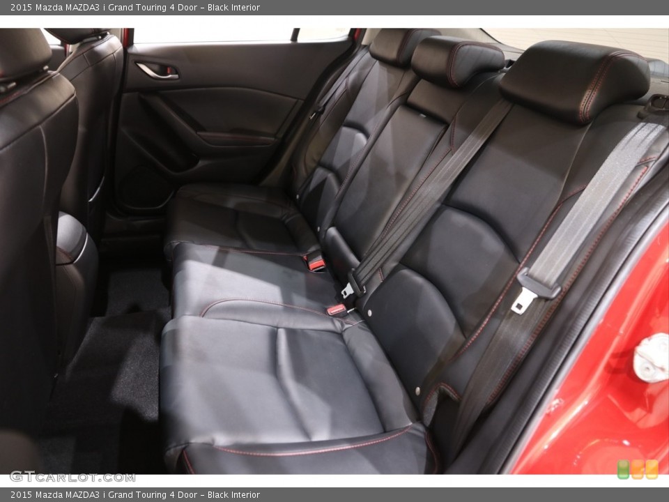 Black Interior Rear Seat for the 2015 Mazda MAZDA3 i Grand Touring 4 Door #139839831