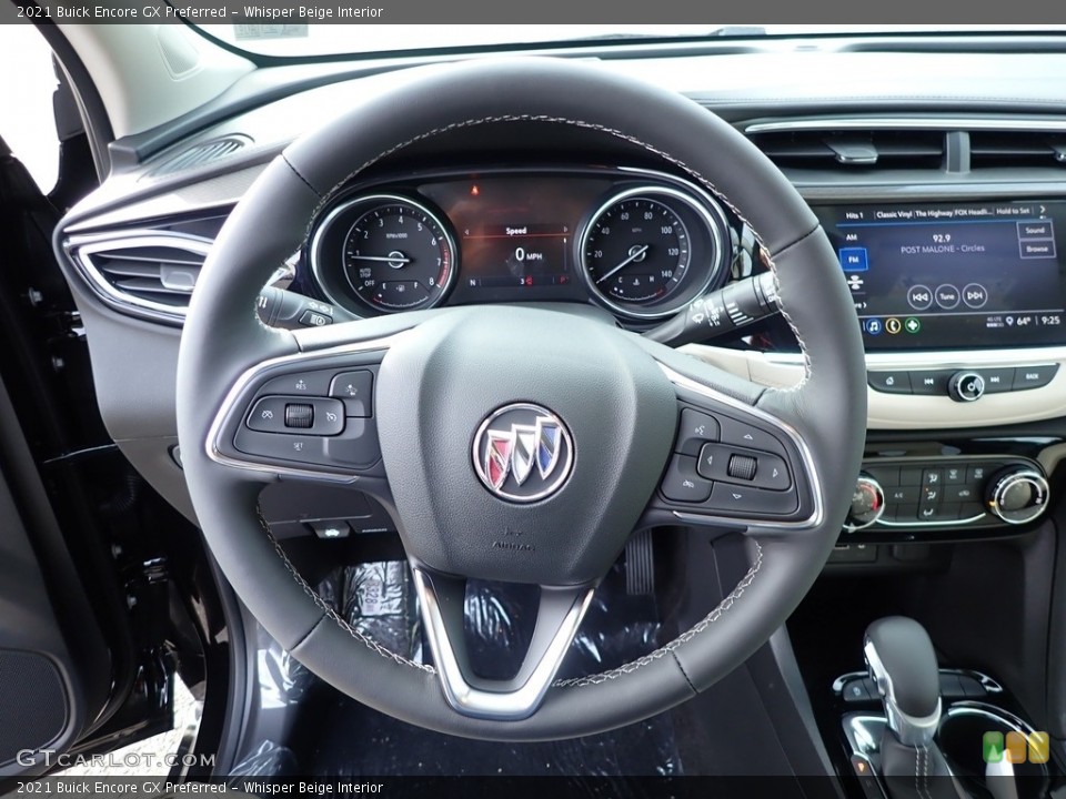 Whisper Beige Interior Steering Wheel for the 2021 Buick Encore GX Preferred #139839907