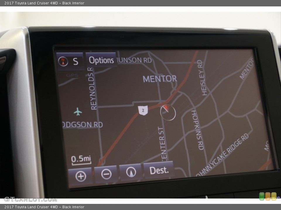 Black Interior Navigation for the 2017 Toyota Land Cruiser 4WD #139841559
