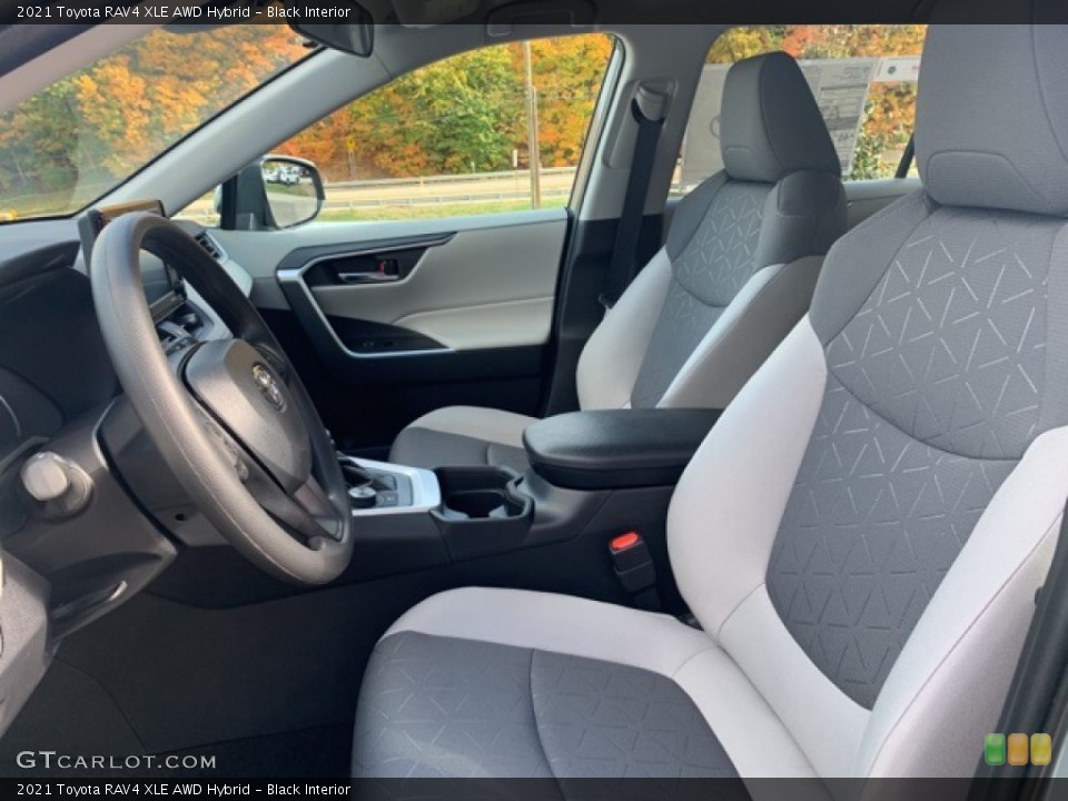 Black Interior Front Seat for the 2021 Toyota RAV4 XLE AWD Hybrid #139843086