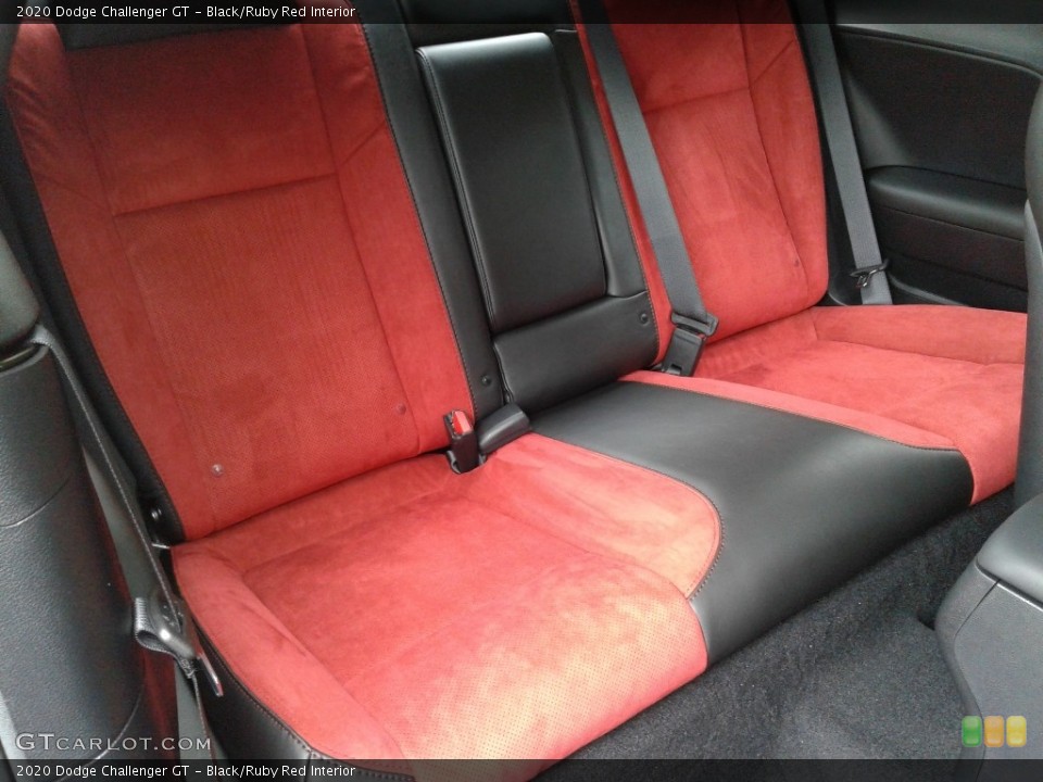 Black/Ruby Red Interior Rear Seat for the 2020 Dodge Challenger GT #139843531