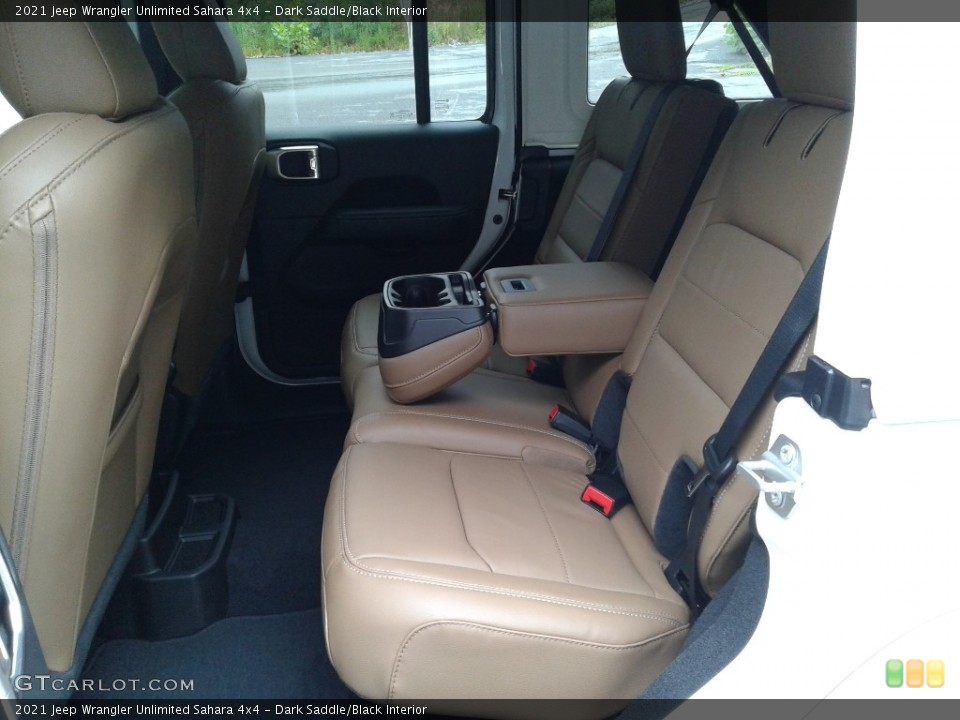 Dark Saddle/Black Interior Rear Seat for the 2021 Jeep Wrangler Unlimited Sahara 4x4 #139844286