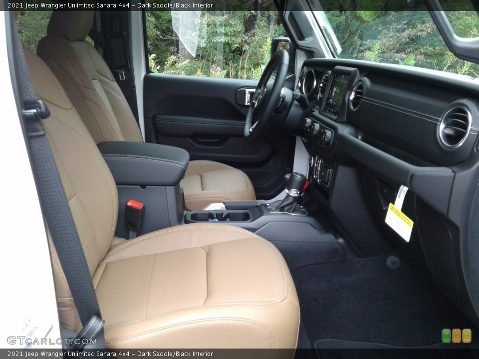 Dark Saddle/Black Interior Front Seat for the 2021 Jeep Wrangler Unlimited Sahara 4x4 #139844388
