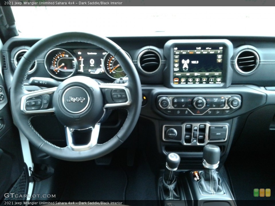 Dark Saddle/Black Interior Dashboard for the 2021 Jeep Wrangler Unlimited Sahara 4x4 #139844409