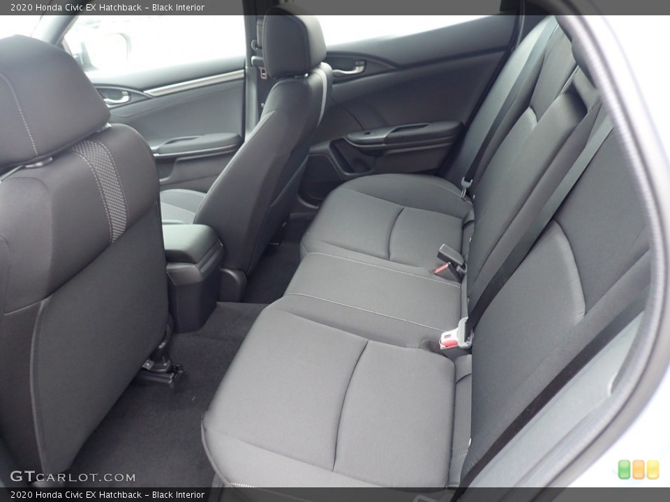 Black Interior Rear Seat for the 2020 Honda Civic EX Hatchback #139844460