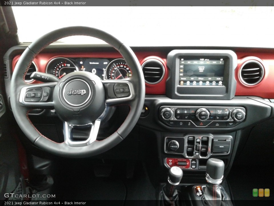 Black Interior Dashboard for the 2021 Jeep Gladiator Rubicon 4x4 #139845276