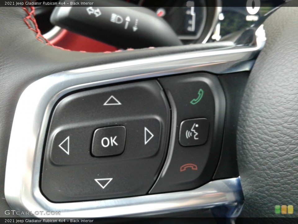 Black Interior Steering Wheel for the 2021 Jeep Gladiator Rubicon 4x4 #139845306