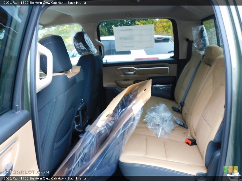 Black Interior Rear Seat for the 2021 Ram 1500 Big Horn Crew Cab 4x4 #139845525