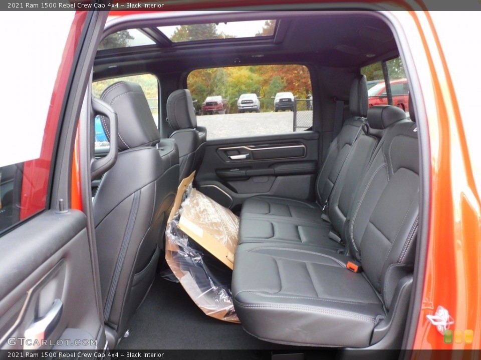 Black Interior Rear Seat for the 2021 Ram 1500 Rebel Crew Cab 4x4 #139845942