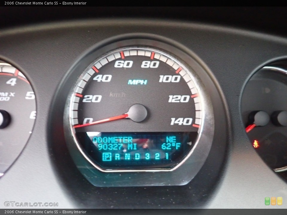 Ebony Interior Gauges for the 2006 Chevrolet Monte Carlo SS #139846026