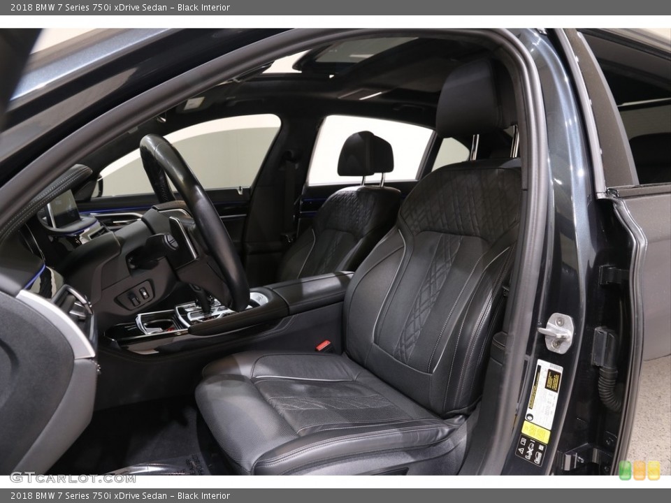 Black Interior Front Seat for the 2018 BMW 7 Series 750i xDrive Sedan #139846138