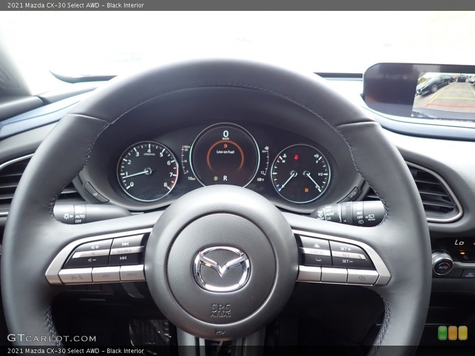 Black Interior Steering Wheel for the 2021 Mazda CX-30 Select AWD #139846275