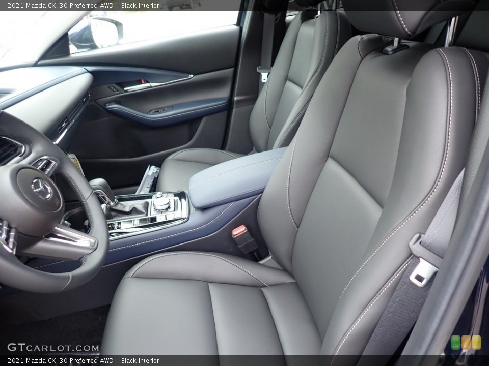 Black Interior Front Seat for the 2021 Mazda CX-30 Preferred AWD #139846488
