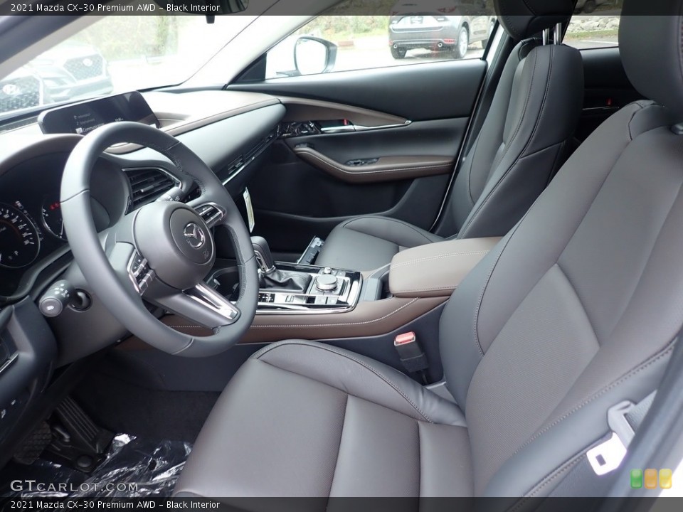 Black Interior Front Seat for the 2021 Mazda CX-30 Premium AWD #139846734