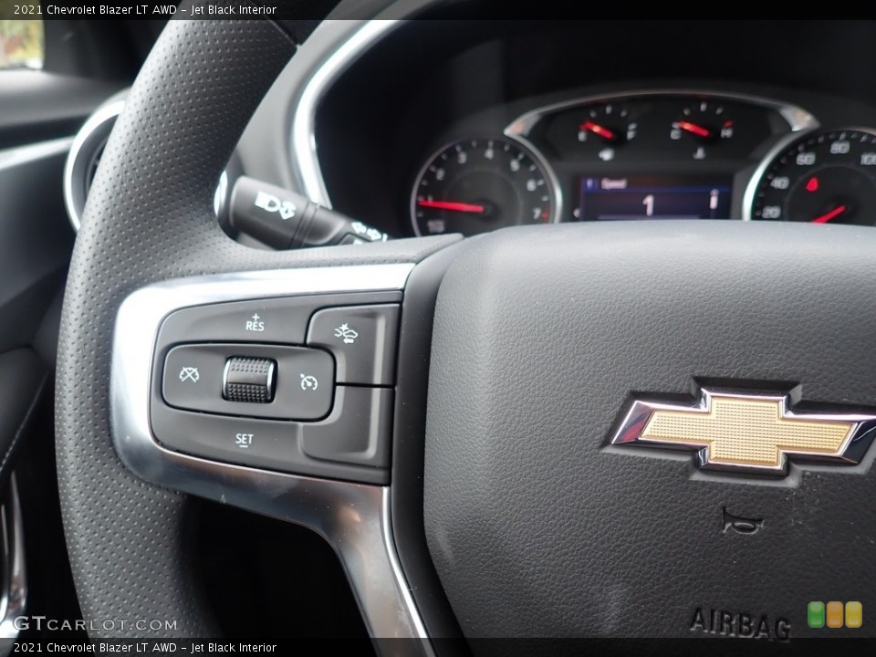 Jet Black Interior Steering Wheel for the 2021 Chevrolet Blazer LT AWD #139846761