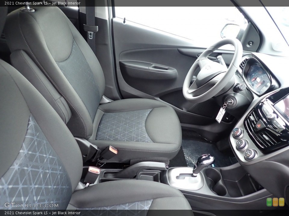Jet Black Interior Front Seat for the 2021 Chevrolet Spark LS #139846944