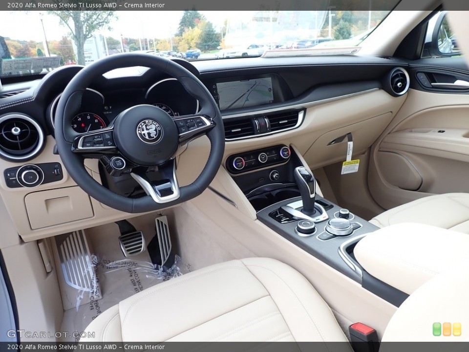 Crema Interior Front Seat for the 2020 Alfa Romeo Stelvio TI Lusso AWD #139847094