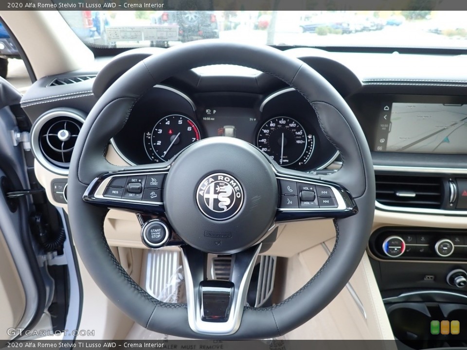 Crema Interior Steering Wheel for the 2020 Alfa Romeo Stelvio TI Lusso AWD #139847148