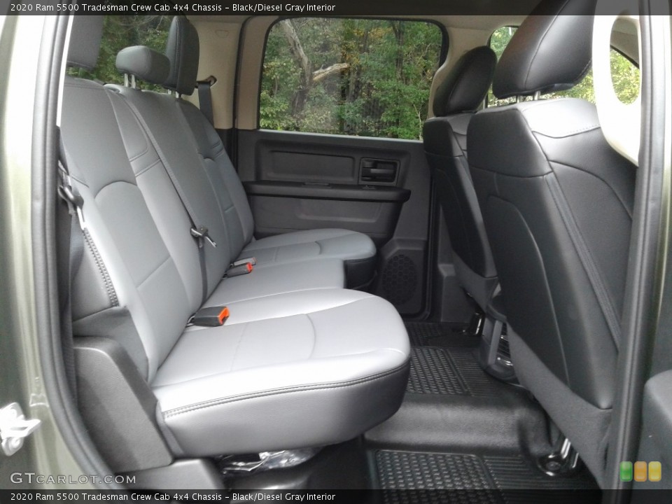 Black/Diesel Gray Interior Rear Seat for the 2020 Ram 5500 Tradesman Crew Cab 4x4 Chassis #139847154