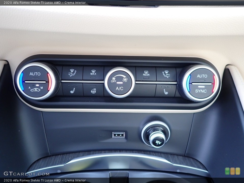 Crema Interior Controls for the 2020 Alfa Romeo Stelvio TI Lusso AWD #139847163