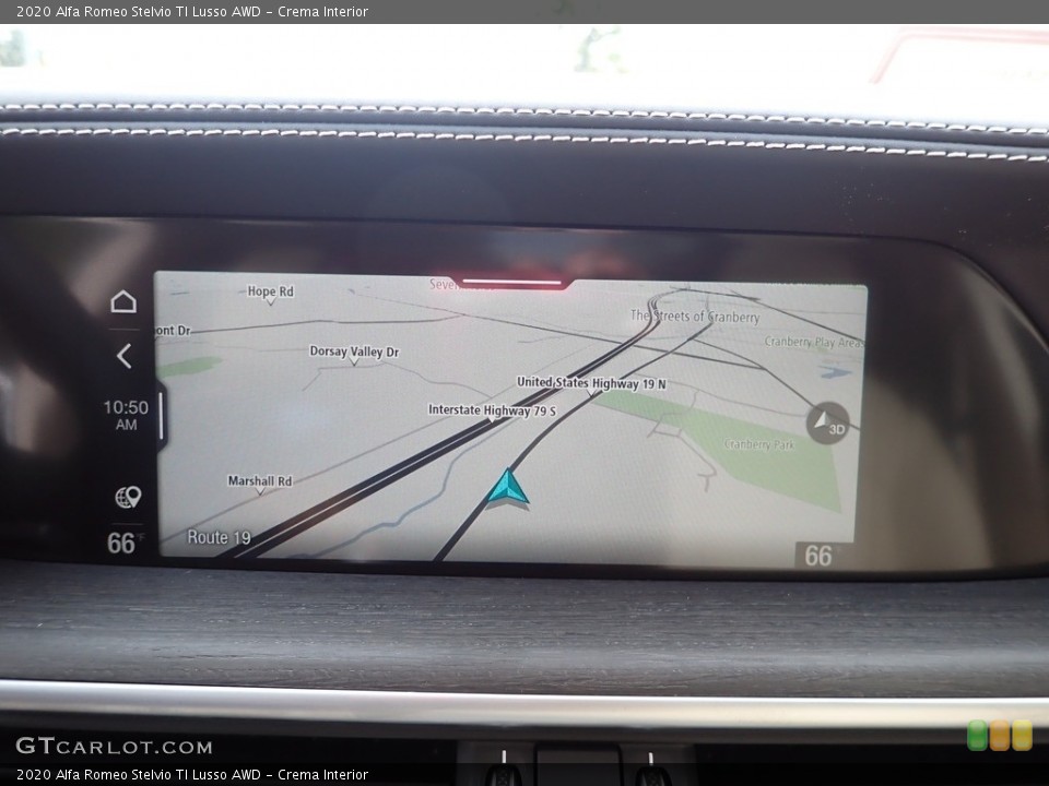 Crema Interior Navigation for the 2020 Alfa Romeo Stelvio TI Lusso AWD #139847178