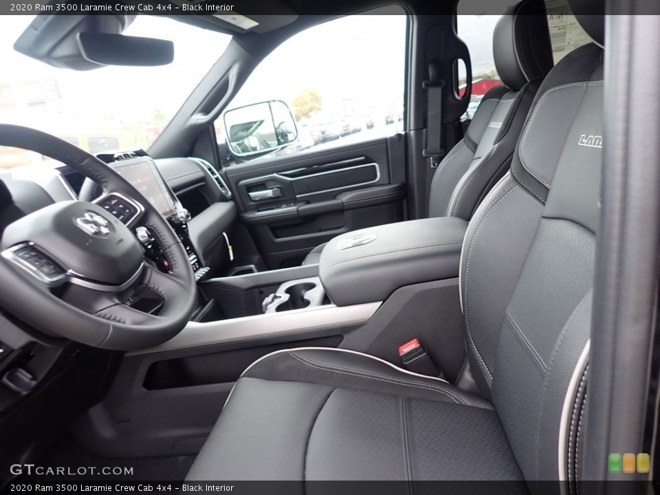 Black Interior Front Seat for the 2020 Ram 3500 Laramie Crew Cab 4x4 #139849965