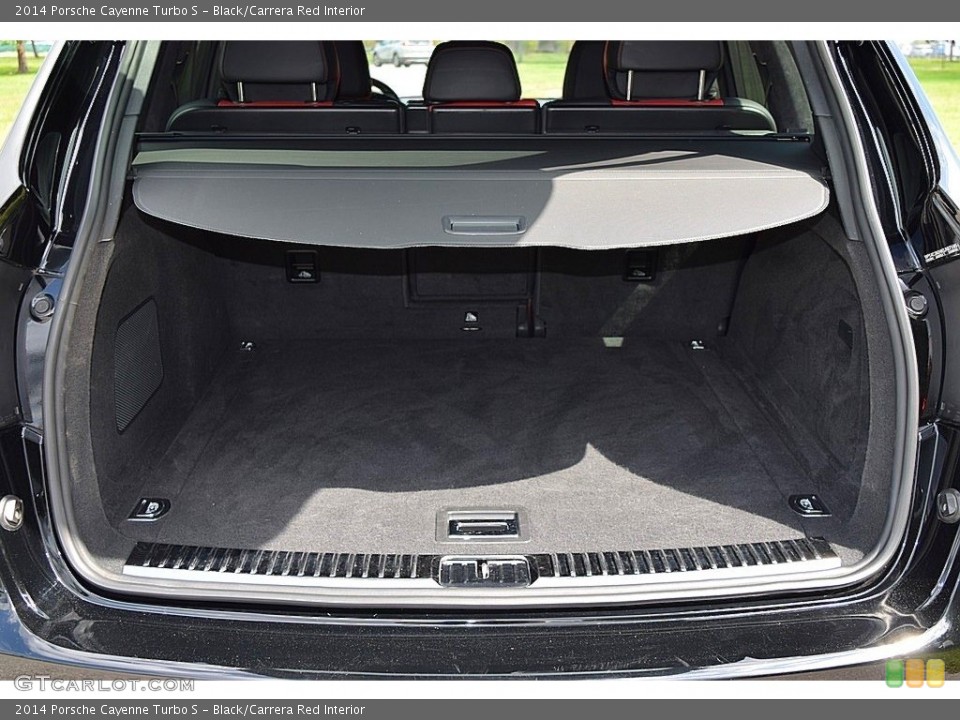 Black/Carrera Red Interior Trunk for the 2014 Porsche Cayenne Turbo S #139850026