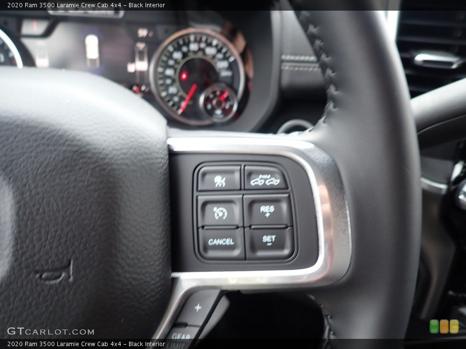 Black Interior Steering Wheel for the 2020 Ram 3500 Laramie Crew Cab 4x4 #139850111