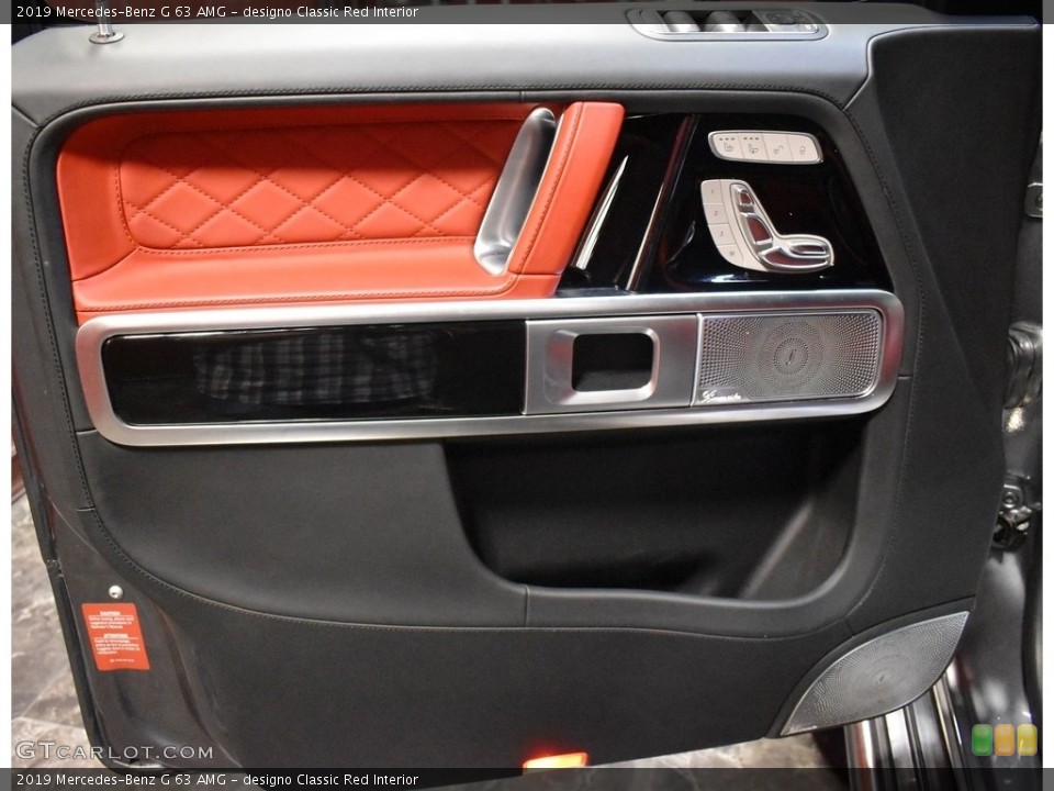 designo Classic Red Interior Door Panel for the 2019 Mercedes-Benz G 63 AMG #139850348