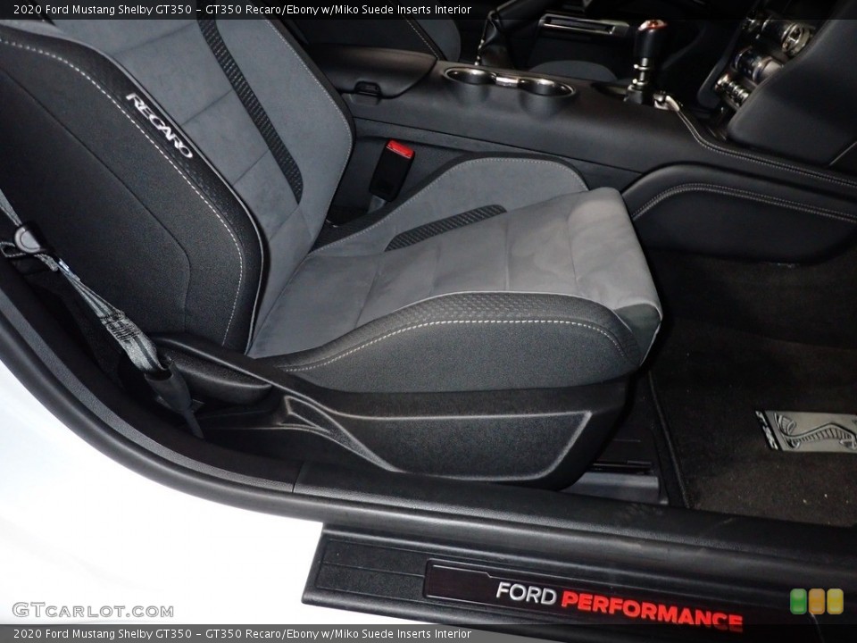 GT350 Recaro/Ebony w/Miko Suede Inserts Interior Front Seat for the 2020 Ford Mustang Shelby GT350 #139852379