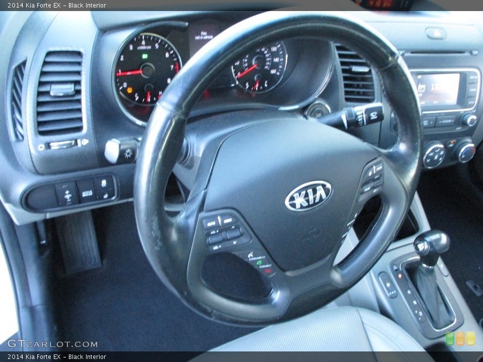Black Interior Steering Wheel for the 2014 Kia Forte EX #139852594