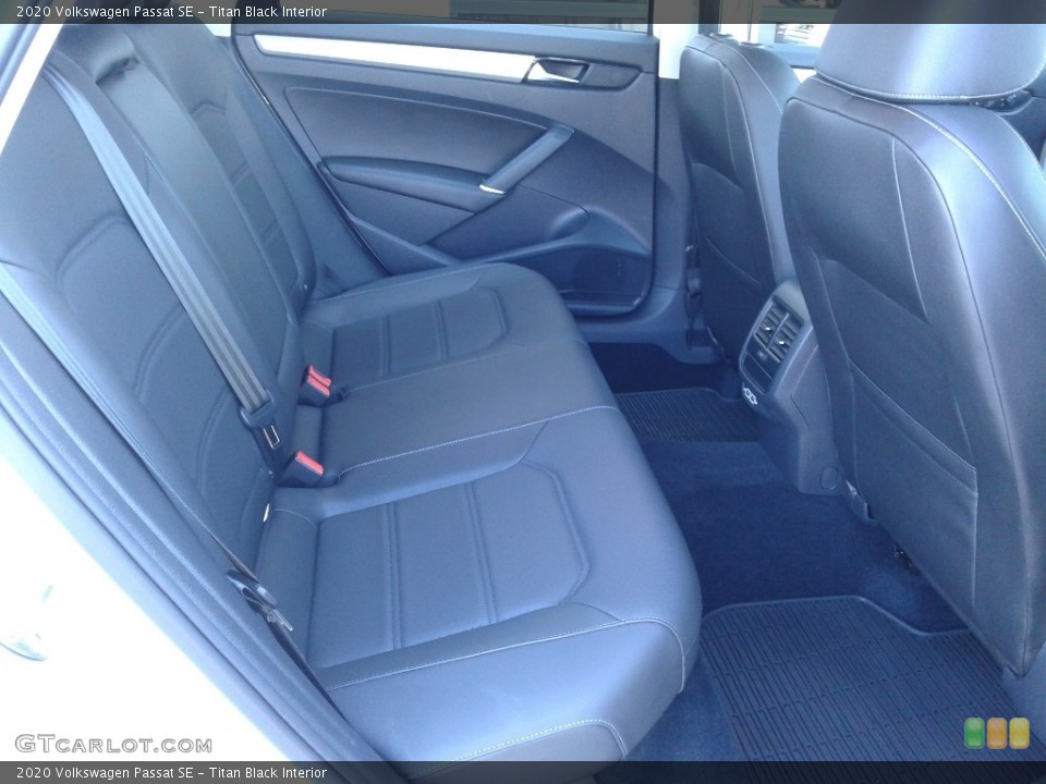 Titan Black Interior Rear Seat for the 2020 Volkswagen Passat SE #139854458
