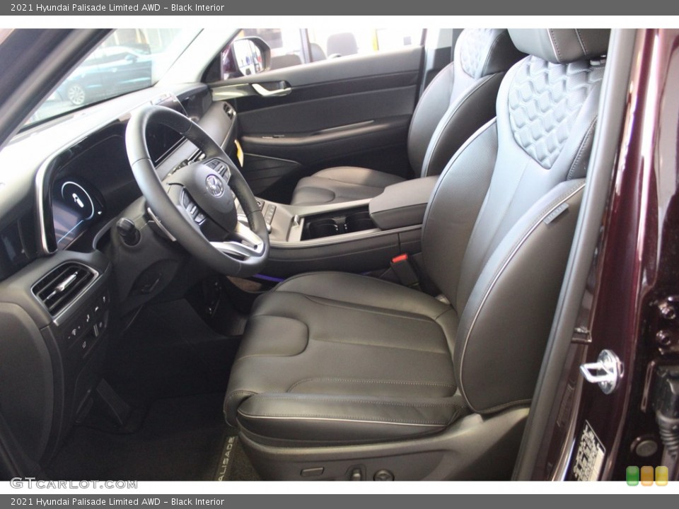 Black Interior Front Seat for the 2021 Hyundai Palisade Limited AWD #139856556