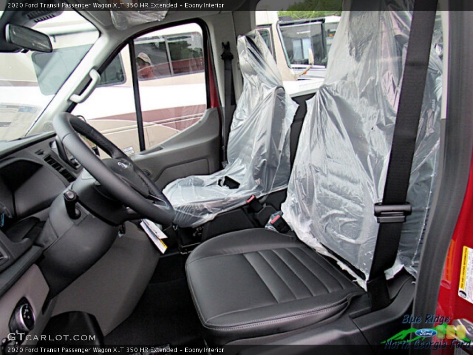 Ebony Interior Front Seat for the 2020 Ford Transit Passenger Wagon XLT 350 HR Extended #139857254