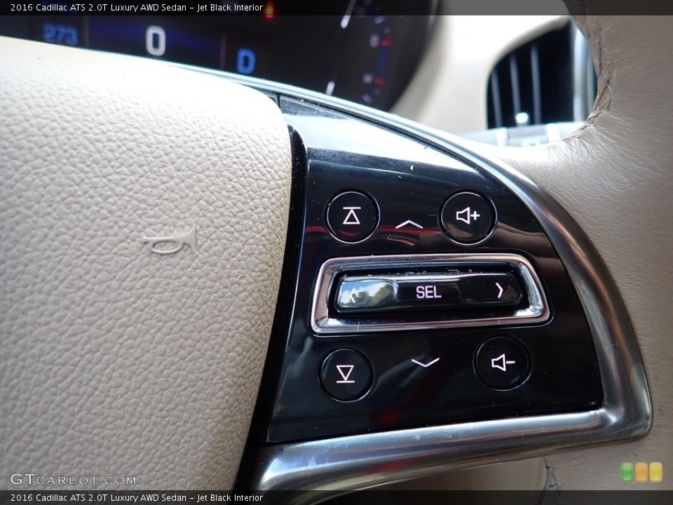 Jet Black Interior Steering Wheel for the 2016 Cadillac ATS 2.0T Luxury AWD Sedan #139858078