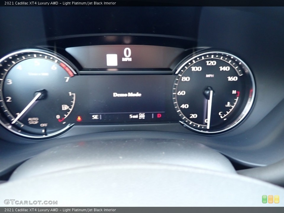 Light Platinum/Jet Black Interior Gauges for the 2021 Cadillac XT4 Luxury AWD #139858527