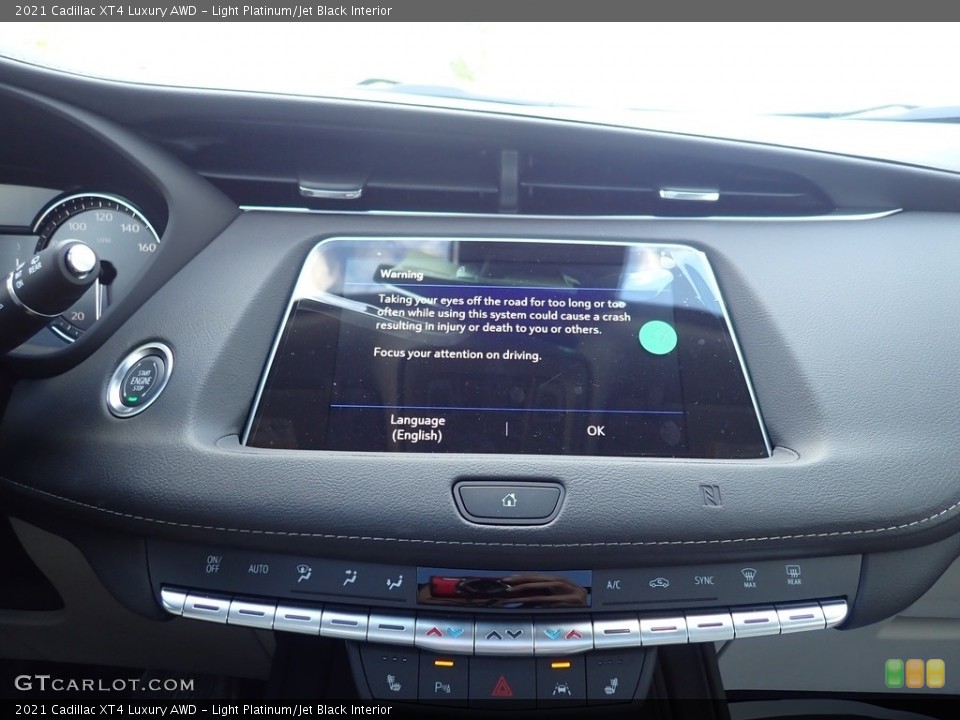 Light Platinum/Jet Black Interior Controls for the 2021 Cadillac XT4 Luxury AWD #139858859