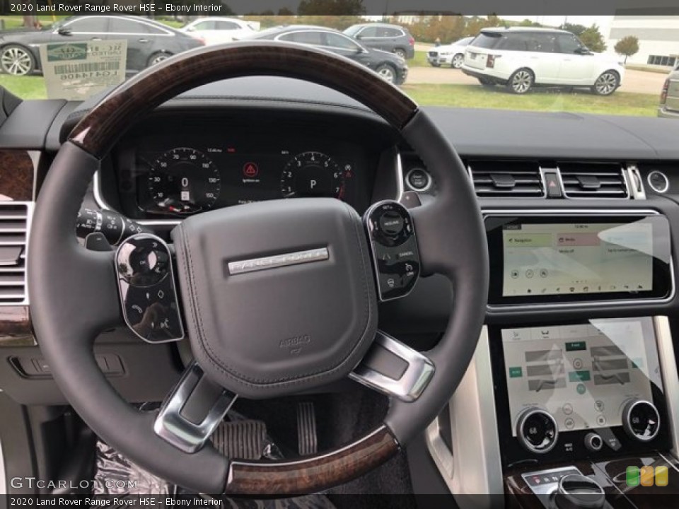 Ebony Interior Steering Wheel for the 2020 Land Rover Range Rover HSE #139860881