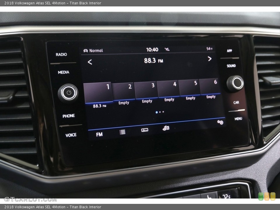 Titan Black Interior Audio System for the 2018 Volkswagen Atlas SEL 4Motion #139861577