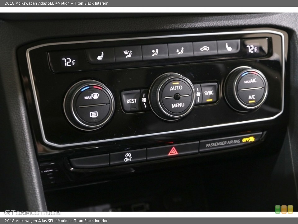 Titan Black Interior Controls for the 2018 Volkswagen Atlas SEL 4Motion #139861657