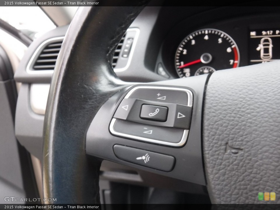Titan Black Interior Steering Wheel for the 2015 Volkswagen Passat SE Sedan #139861838