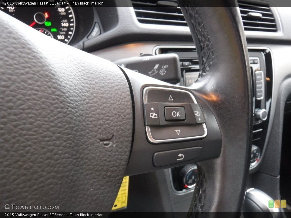 Titan Black Interior Steering Wheel for the 2015 Volkswagen Passat SE Sedan #139861853