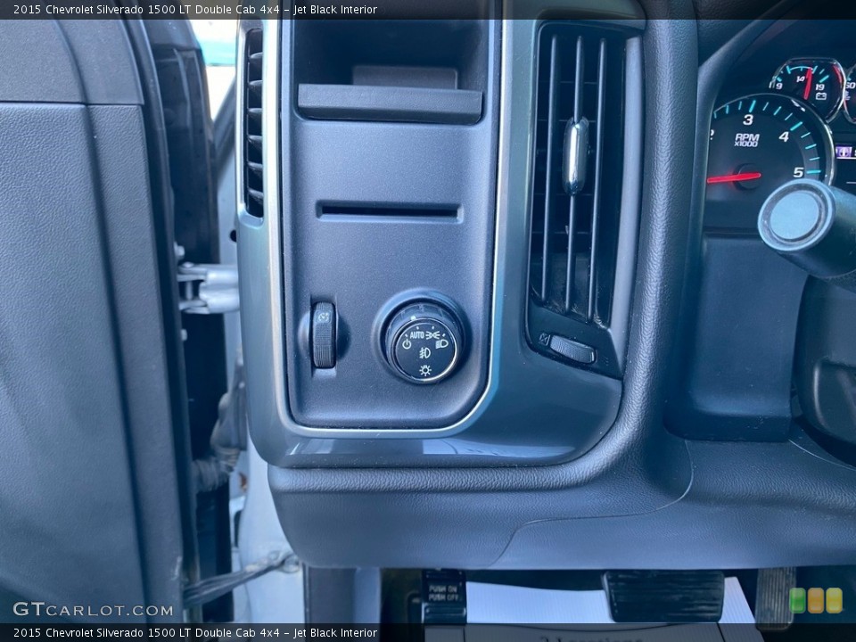 Jet Black Interior Controls for the 2015 Chevrolet Silverado 1500 LT Double Cab 4x4 #139863167