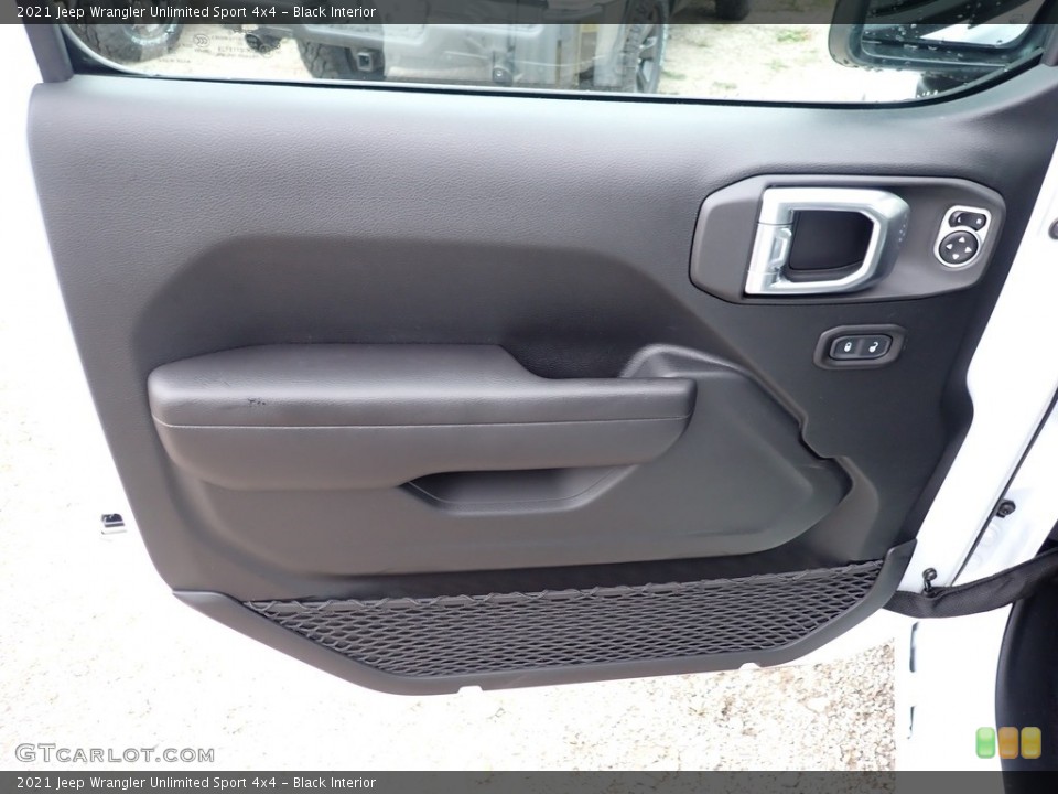 Black Interior Door Panel for the 2021 Jeep Wrangler Unlimited Sport 4x4 #139863749